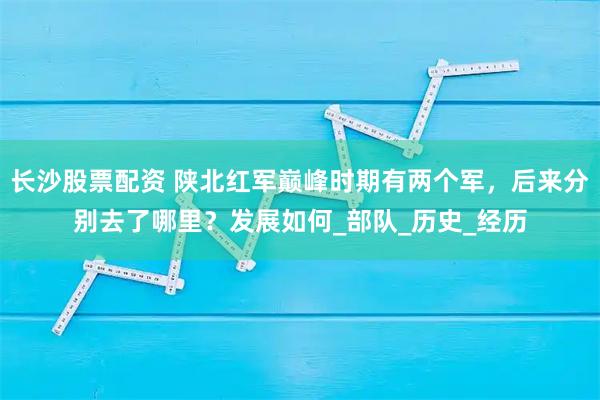 长沙股票配资 陕北红军巅峰时期有两个军,后来分别去了哪里?发展如何_部队_历史_经历